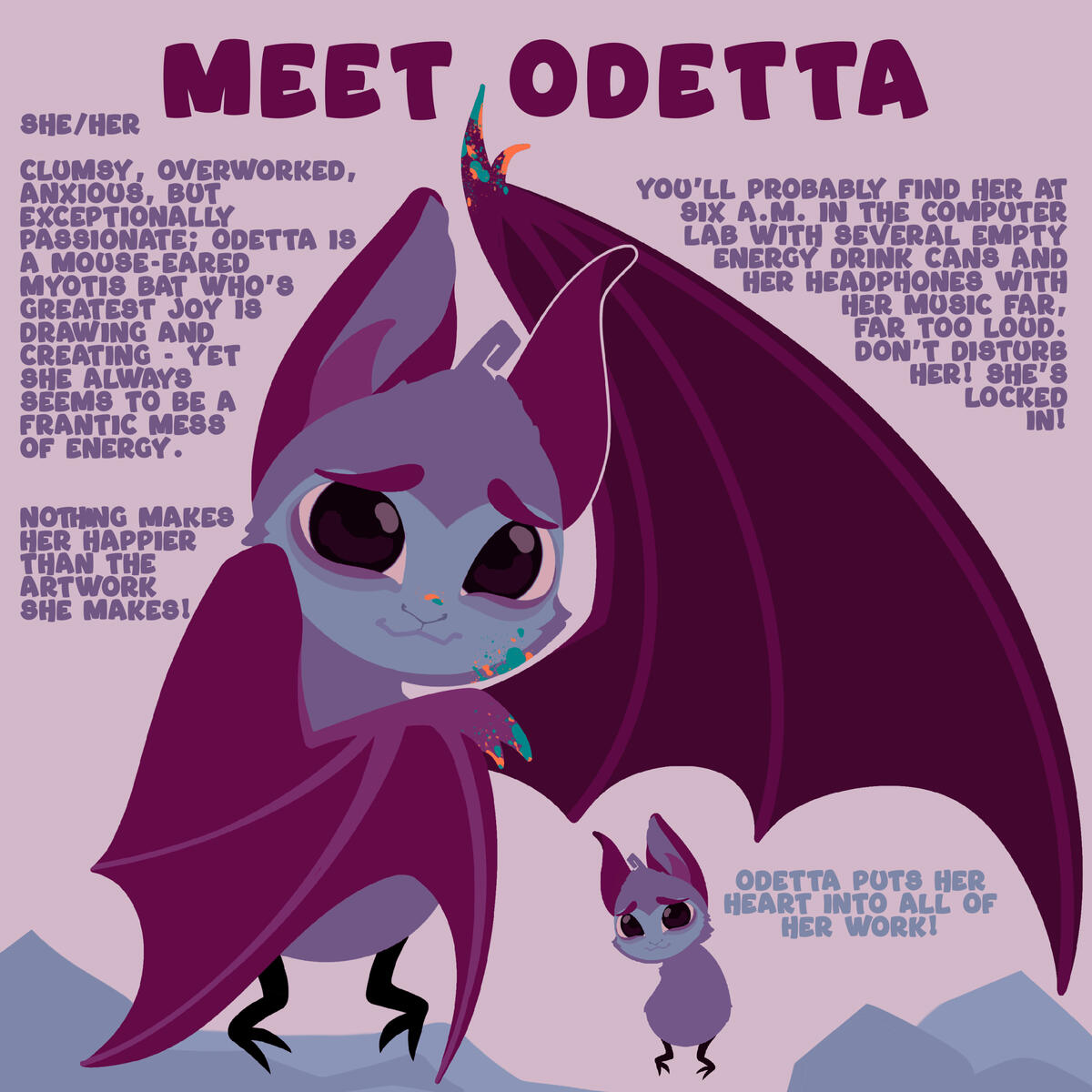 Odetta Mascot Design