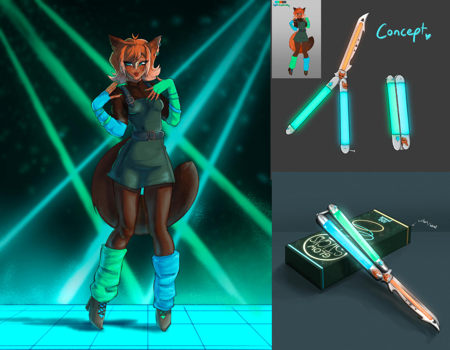 Split Complimentary Fox &amp; Prop