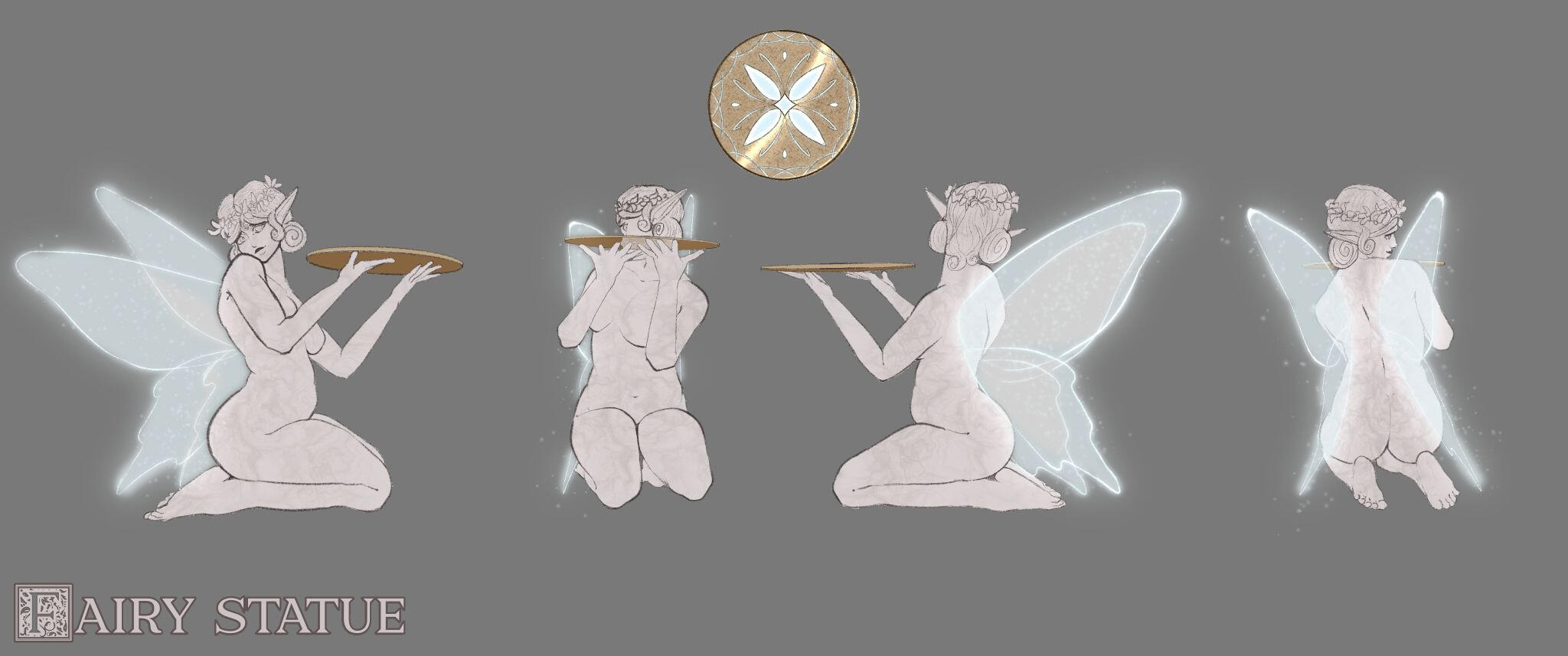 Marble Sculpture Garden - Fairy Concept